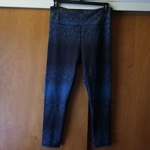Teal Grid Leggings